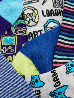 Enfant Primark Chaussettes|7 Paires De Socquettes à Motif Jeux Vidéos