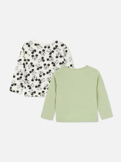 Primark Hauts Et T-Shirts|2 T-shirts à Manches Longues Disney Mickey Mouse