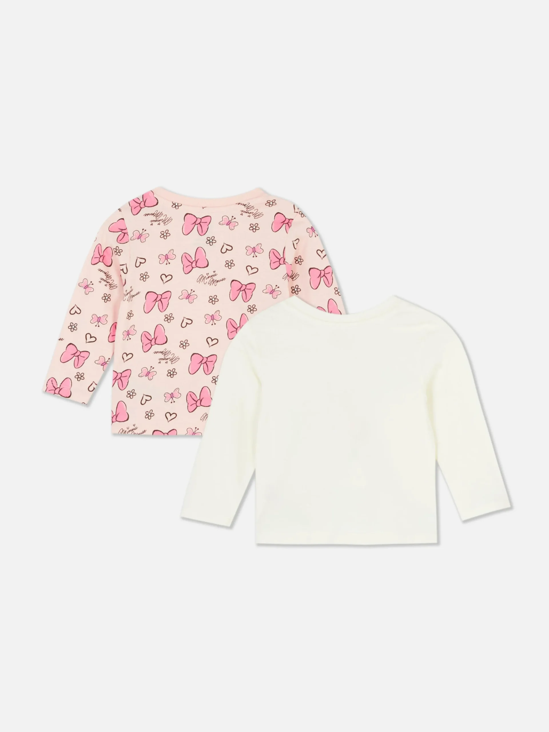 Primark Hauts Et T-Shirts|2 T-shirts Manches Longues Disney Minnie Mouse