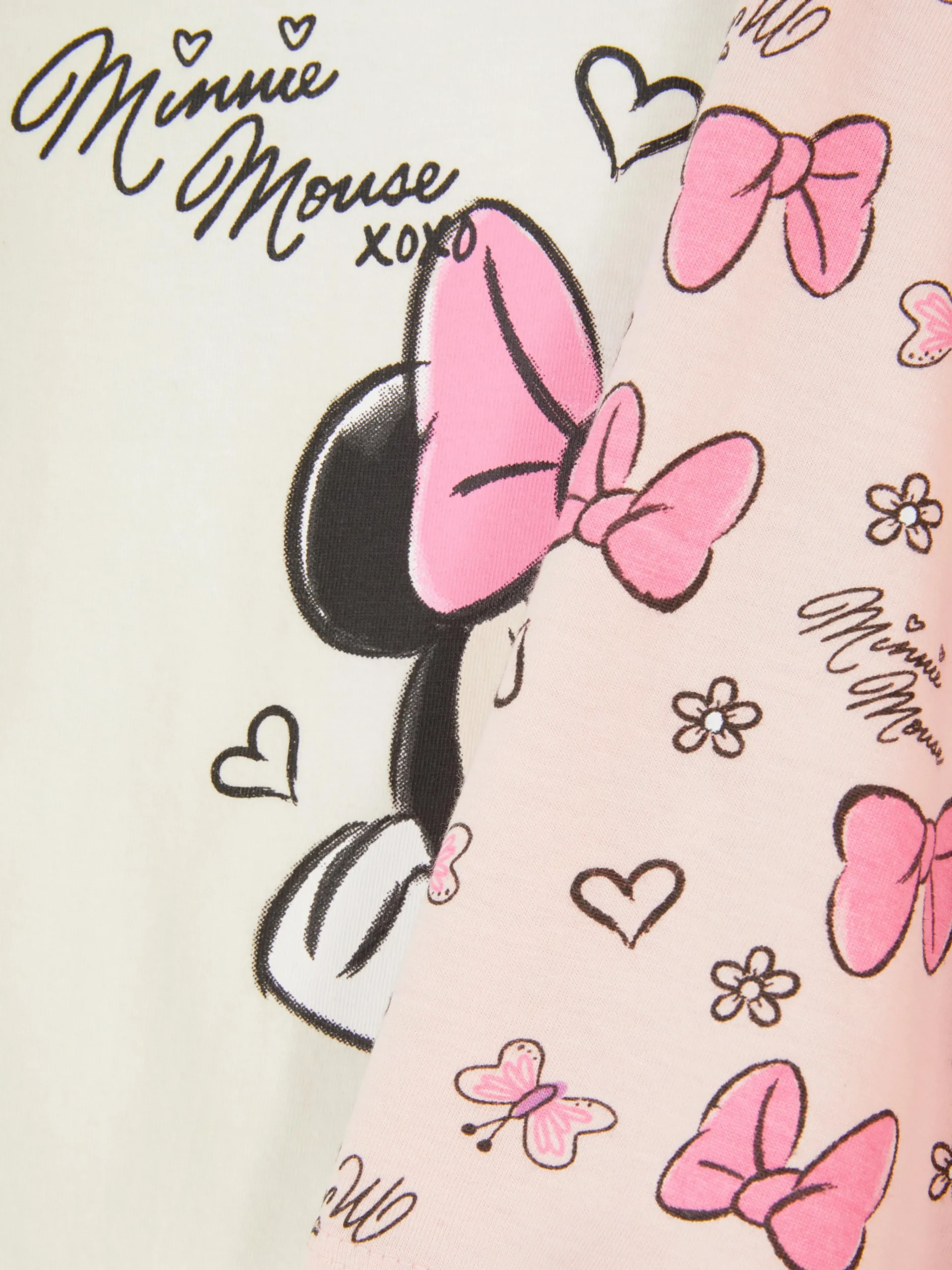 Primark Hauts Et T-Shirts|2 T-shirts Manches Longues Disney Minnie Mouse
