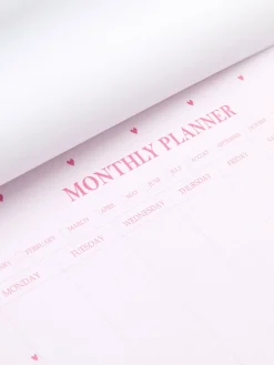 Enfant Primark Carnets|Agenda Mensuel A4 à Motifs Cœur