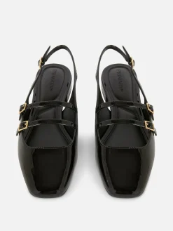 Femme Primark Vêtements Gothiques|Ballerines|Babies à Talon Ouvert Et Double Bride