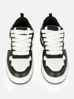 Femme Primark Baskets|Baskets à Lacets Avec Empiècements Contrastés