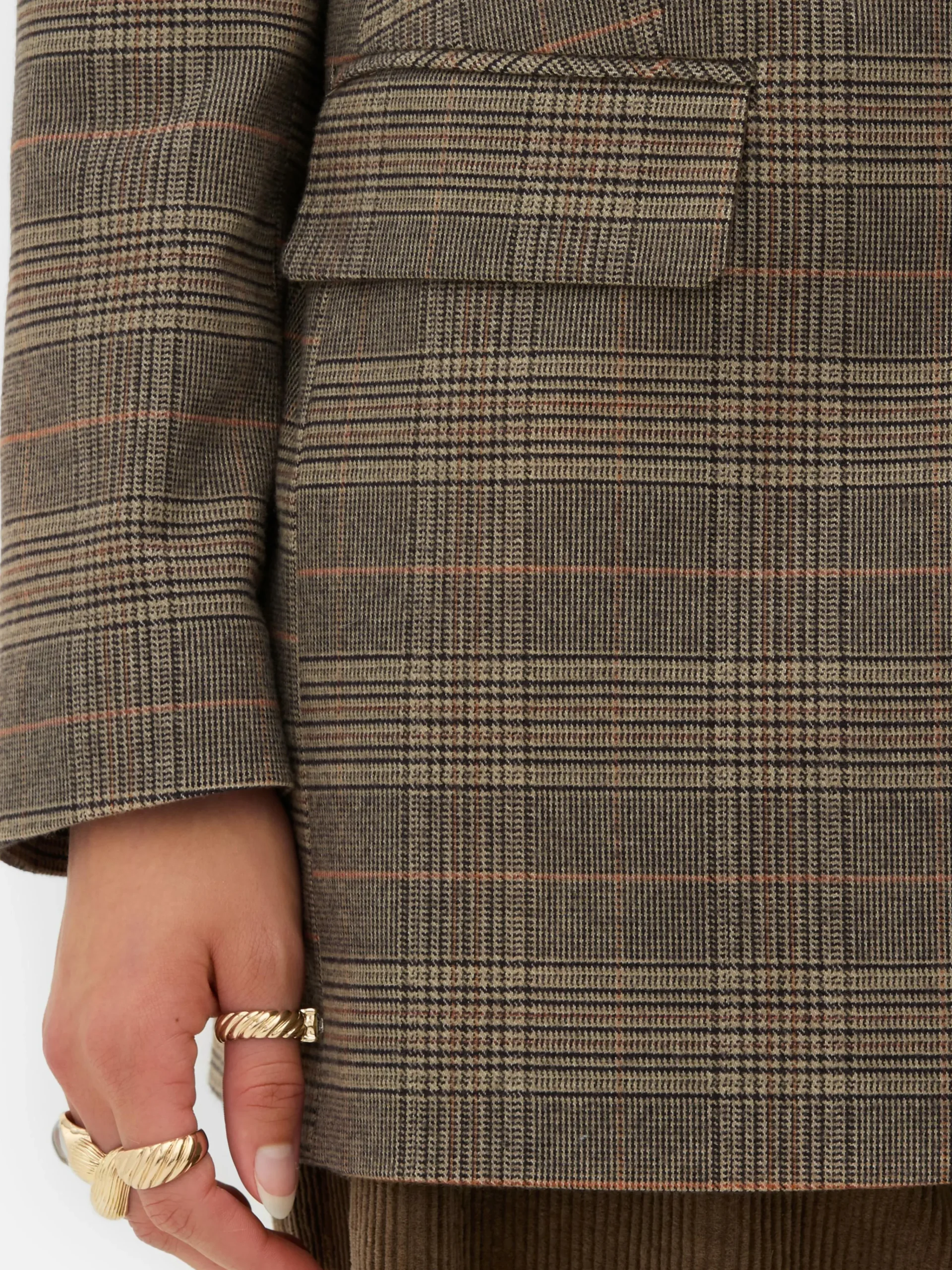 Femme Primark Blazers|Blazer à Carreaux à Boutonnage Simple Rita Ora