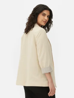 Femme Primark Blazers|Blazer Ajusté à Effet Bord à Bord