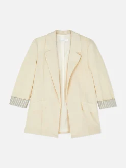 Femme Primark Blazers|Blazer Ajusté à Effet Bord à Bord