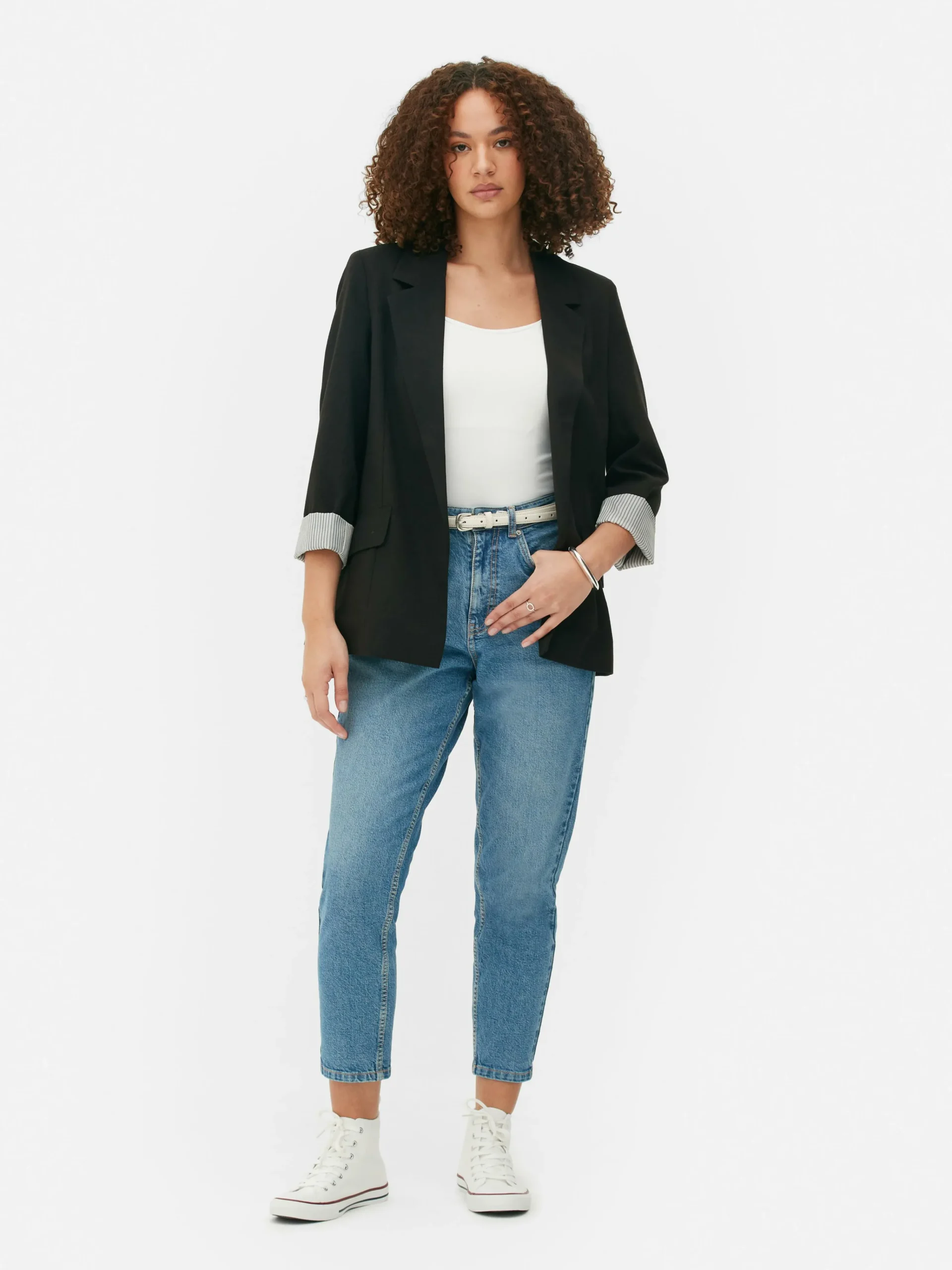 Femme Primark Blazers|Blazer Ajusté à Effet Bord à Bord