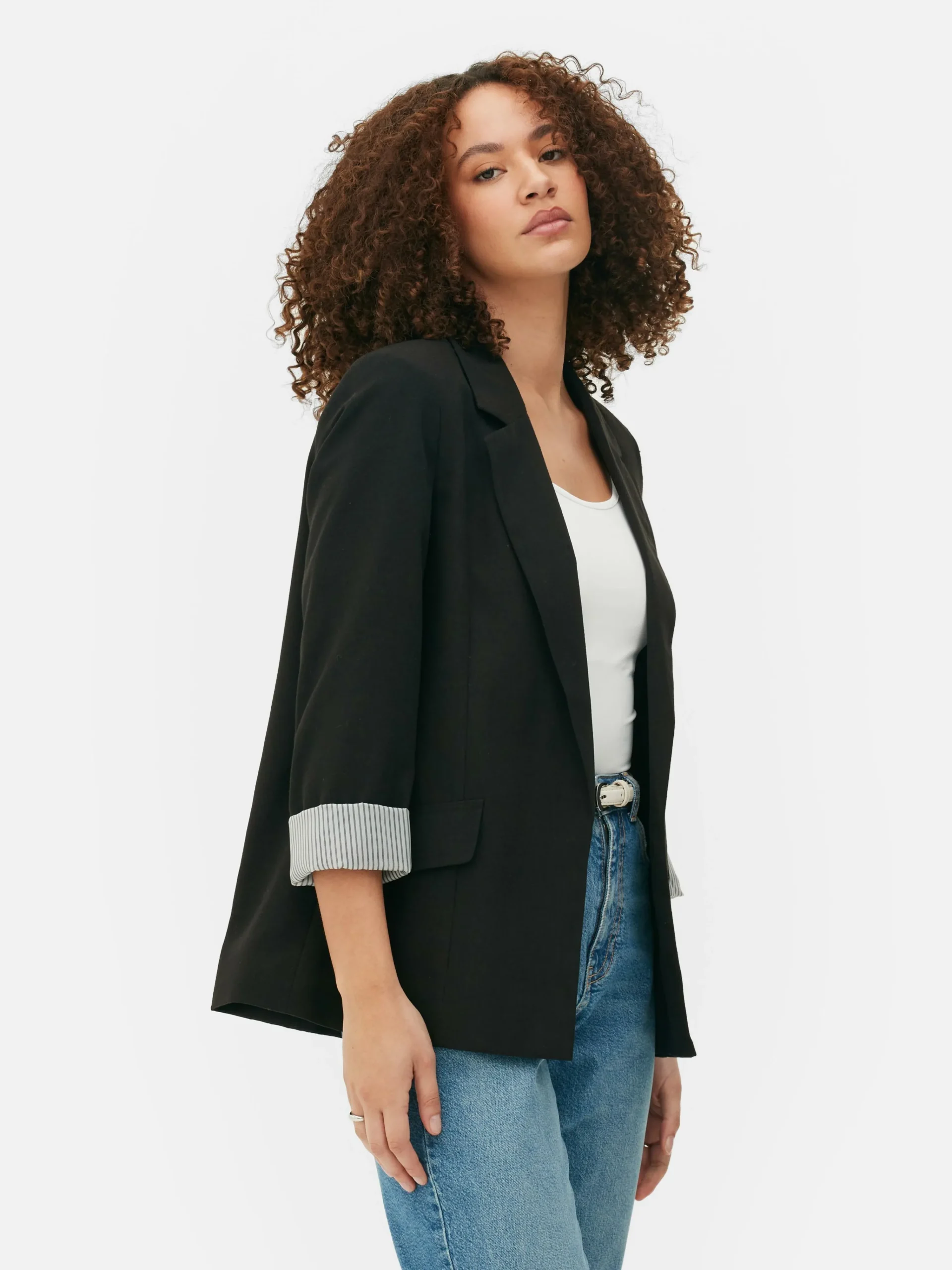 Femme Primark Blazers|Blazer Ajusté à Effet Bord à Bord