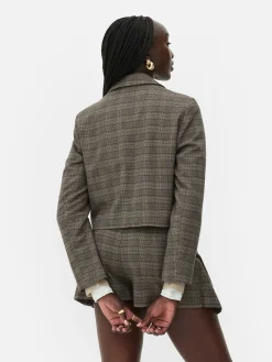 Femme Primark Blazers|Blazer Court à Carreaux Rita Ora
