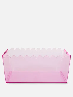 Primark Boîtes Et Paniers|Boîte De Rangement Translucide à Bord Festonné