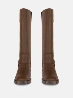 Femme Primark Bottes|Bottes De Motard à Bout Carré