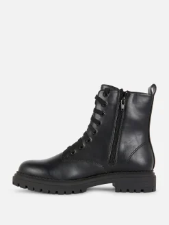 Femme Primark Bottes|Bottes De Motard à Lacets