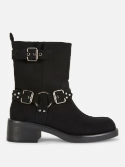 Femme Primark Bottes|Bottes De Motard En Suédine