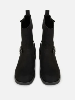 Femme Primark Bottes|Bottes De Motard En Suédine