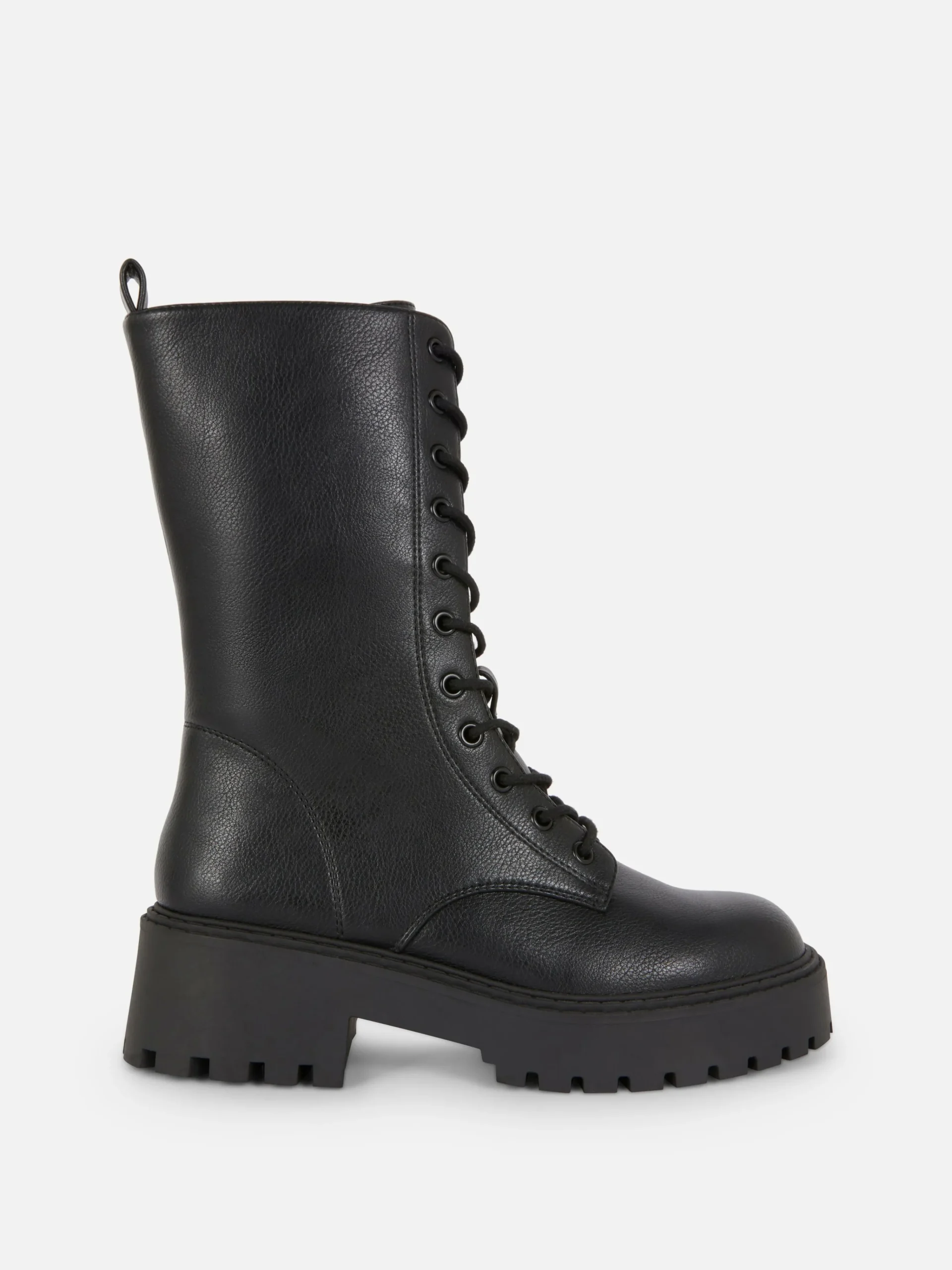 Femme Primark Bottes|Bottes De Motard épaisses à Lacets
