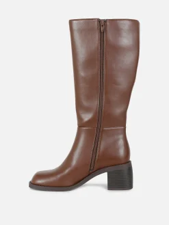 Femme Primark Bottes|Bottes Hauteur Genou à Talon