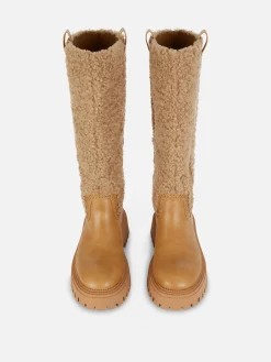 Femme Primark Bottes|Bottes Montantes Effet Mouton Retourné Rita Ora