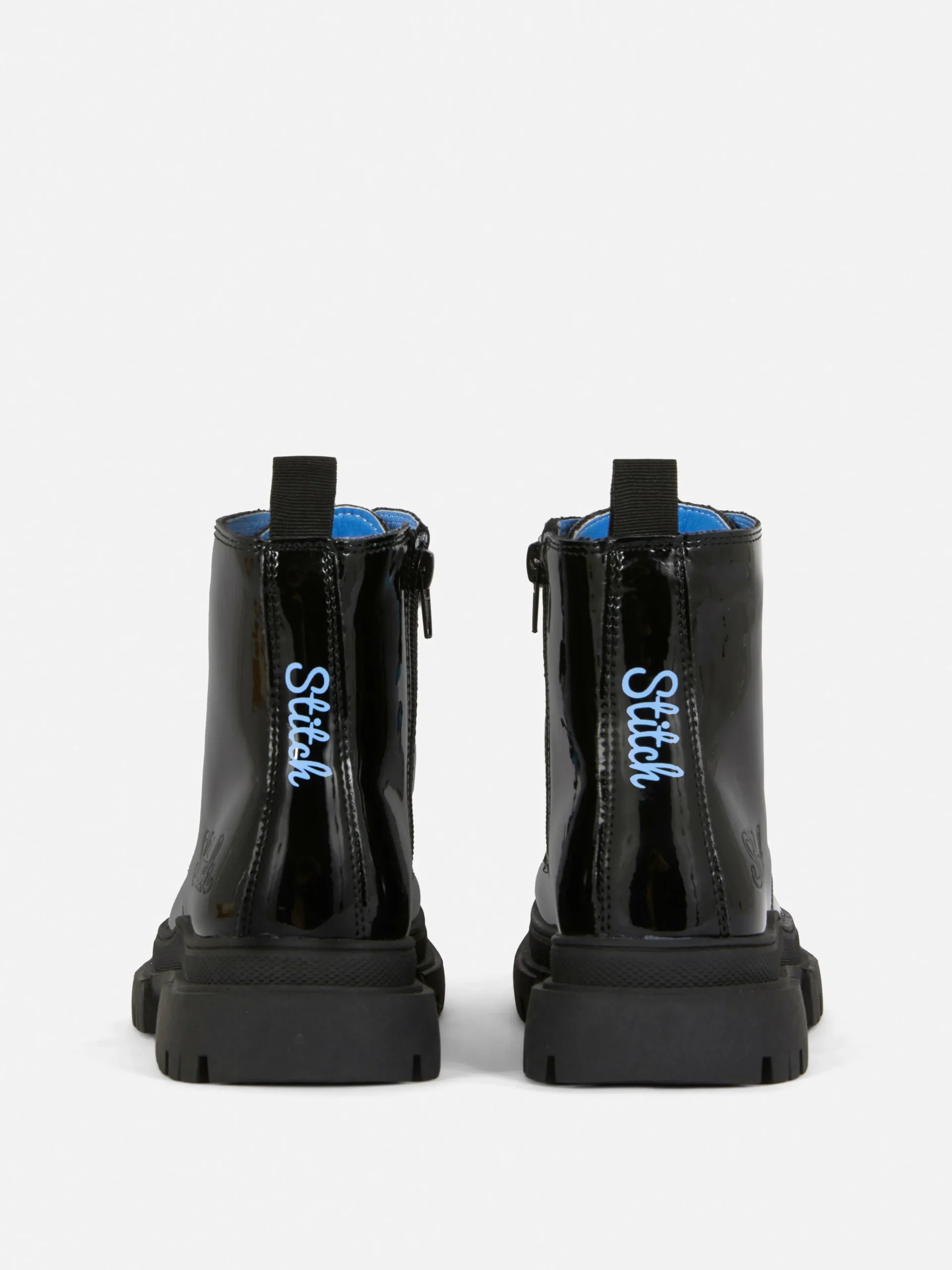 Enfant Primark Bottes Et Bottes En Caoutchouc|Bottes Vernies à Lacets Disney Stitch