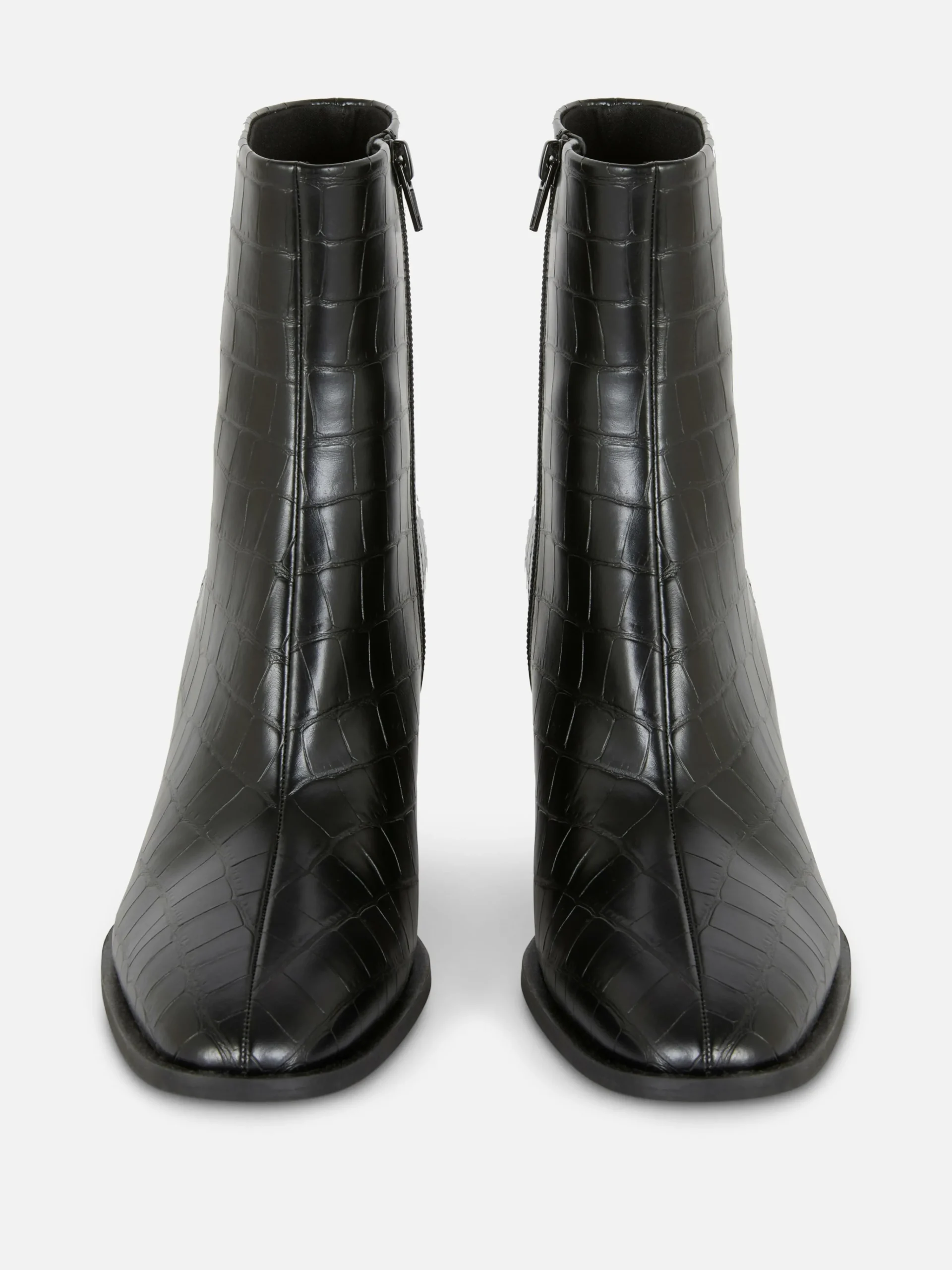 Femme Primark Bottes|Bottines à Talons En Similicuir Imitation Croco