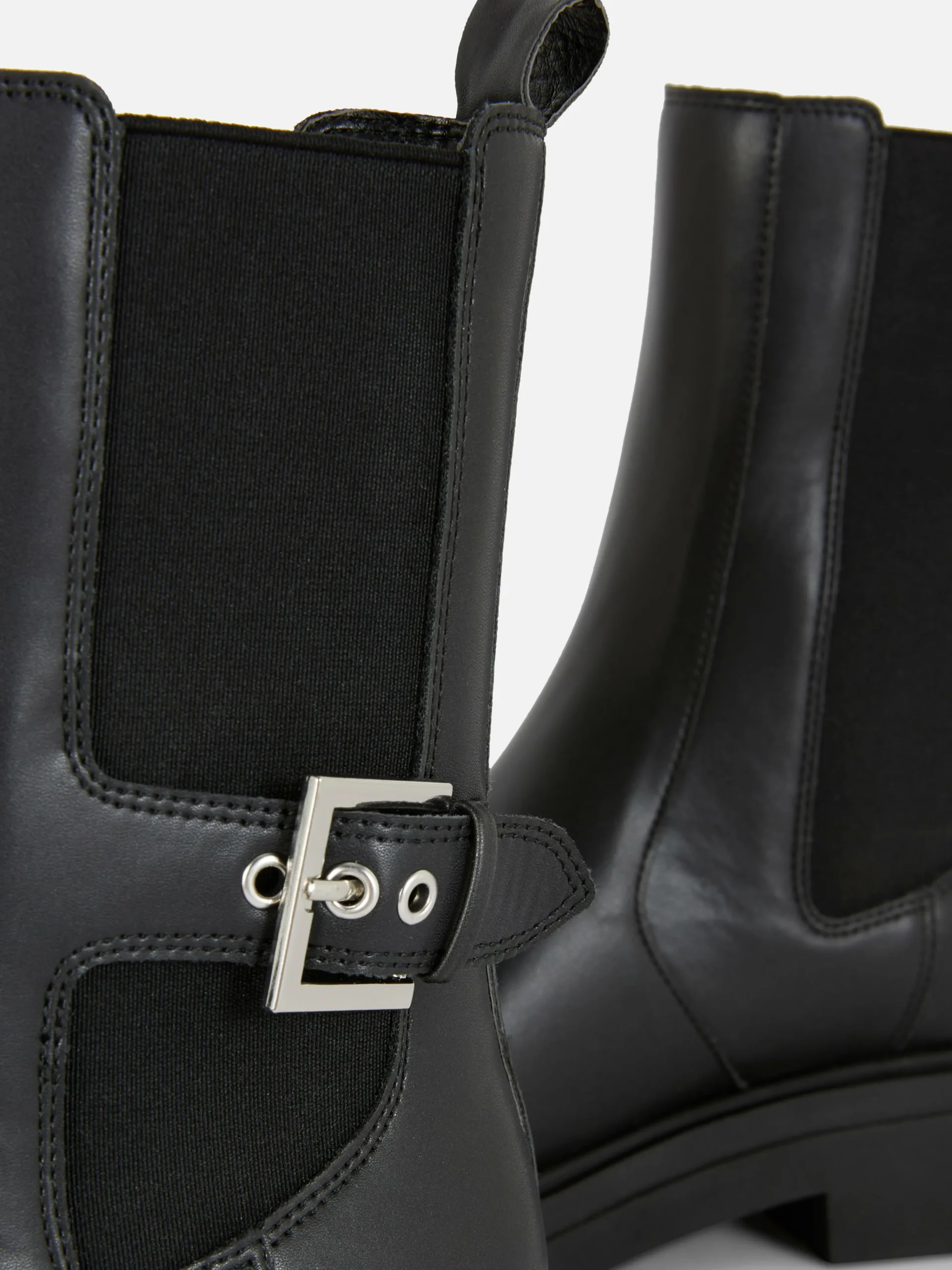 Femme Primark Bottes|Bottines Chelsea En Simili Cuir à Bout Carré