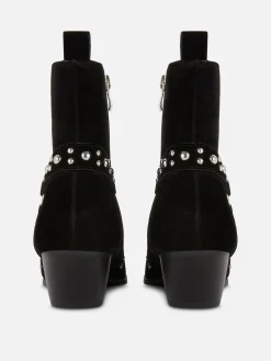 Femme Primark Bottes|Bottines Cloutées En Suédine Rita Ora