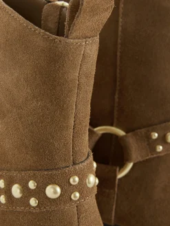 Femme Primark Bottes|Bottines Cloutées En Suédine Rita Ora