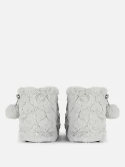 Femme Primark Chaussons|Bottines Duveteuses à Pompons