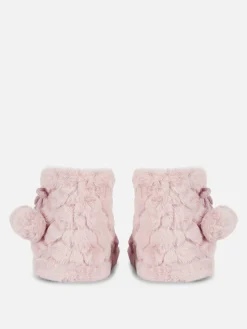 Femme Primark Chaussons|Bottines Duveteuses à Pompons
