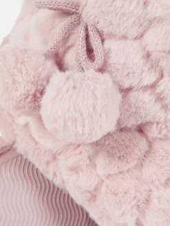 Femme Primark Chaussons|Bottines Duveteuses à Pompons