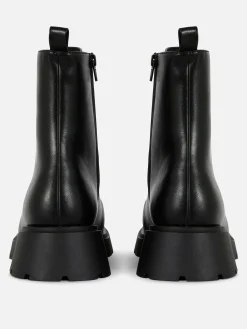 Femme Primark Bottes|Bottines Lacées Avec Empiècement Sur L'embout