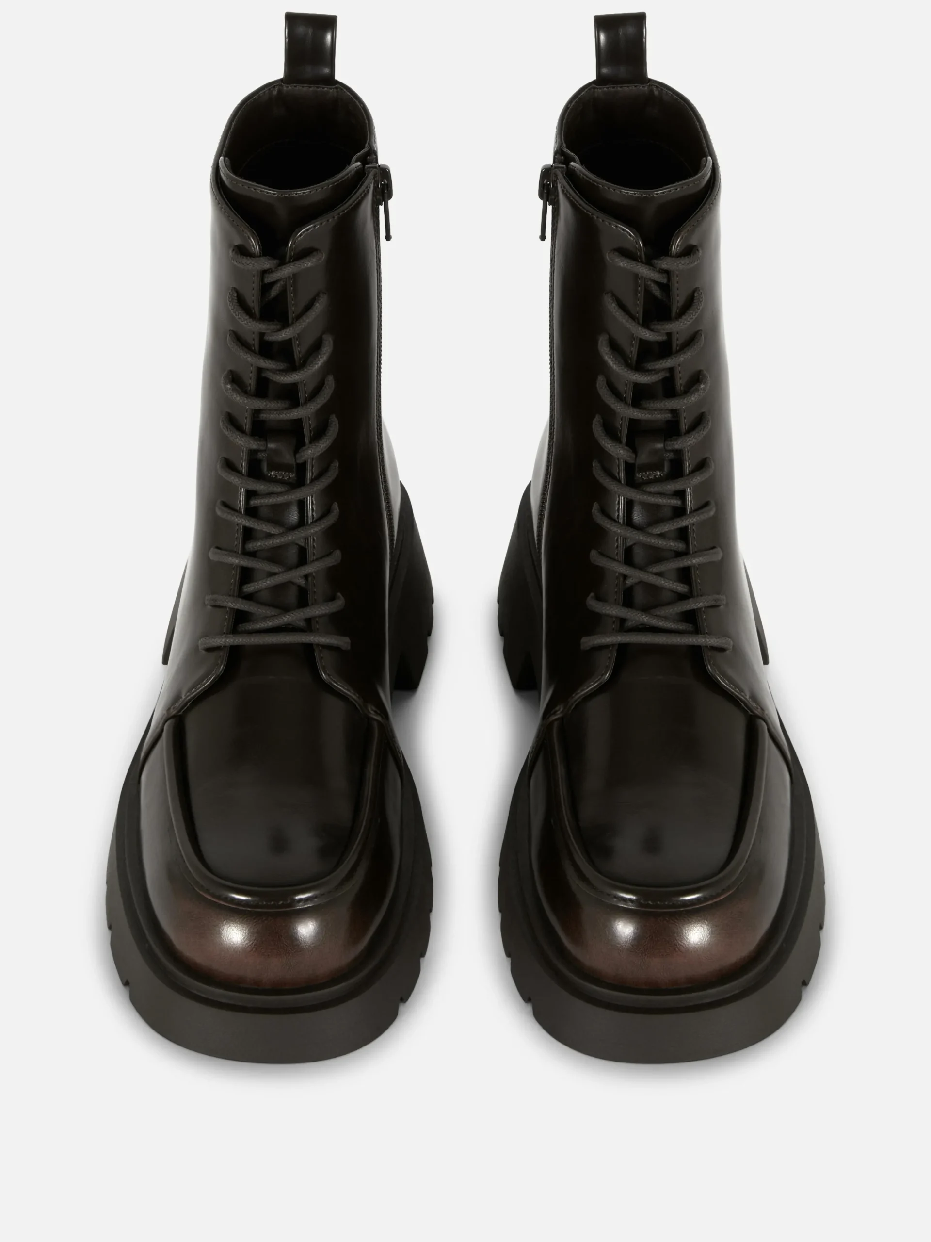 Femme Primark Bottes|Bottines Lacées Avec Empiècement Sur L'embout