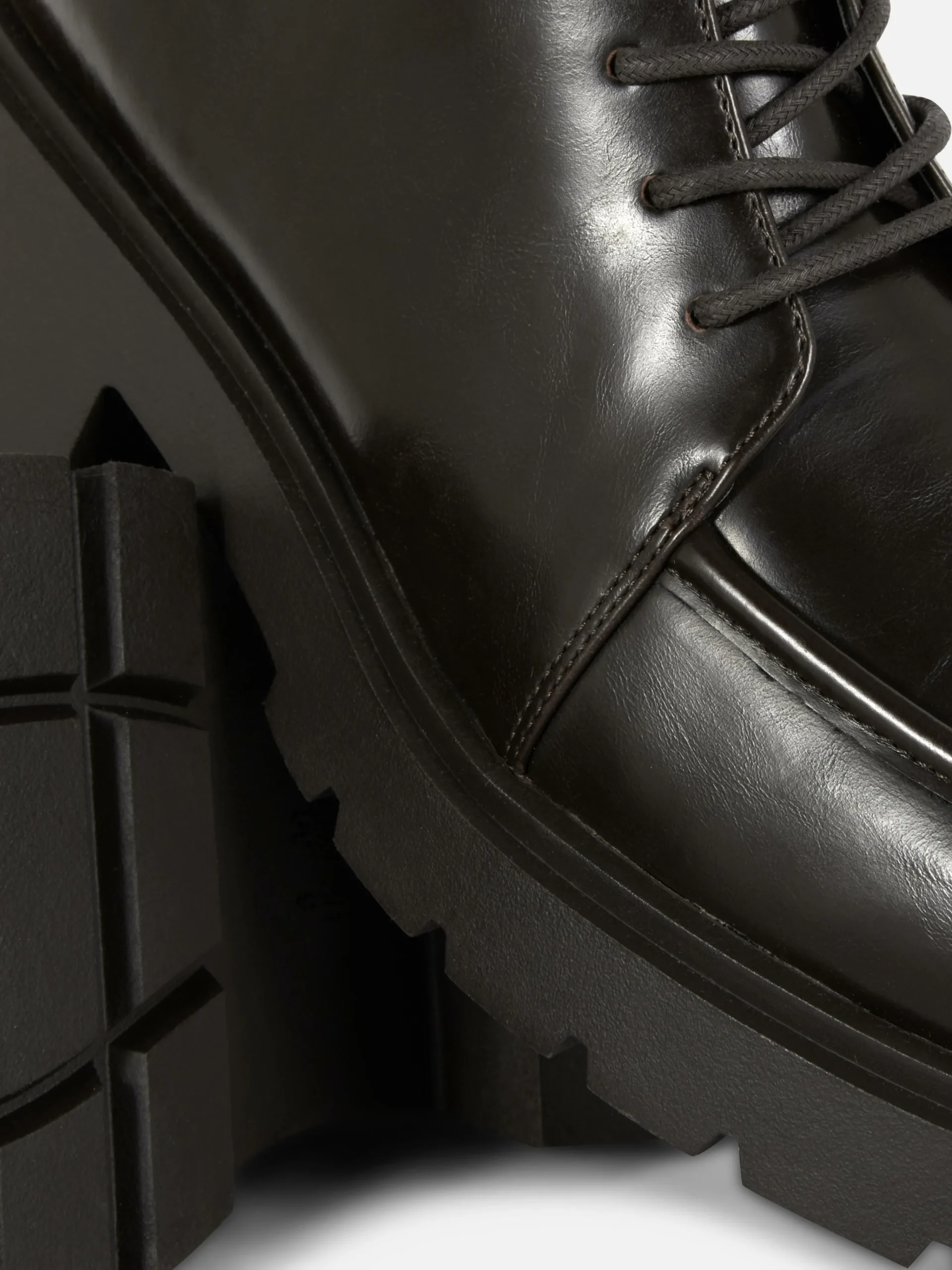 Femme Primark Bottes|Bottines Lacées Avec Empiècement Sur L'embout