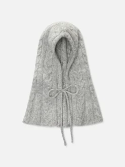 Femme Primark Chapeaux, Gants Et Écharpes|Capuche En Maille Torsadée Rita Ora