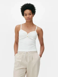 Femme Primark Hauts Et T-Shirts|Caraco à Encolure Boutonnée