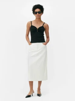 Femme Primark Hauts Et T-Shirts|Caraco à Encolure Boutonnée