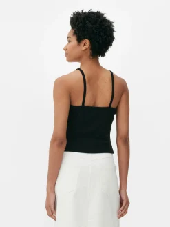 Femme Primark Hauts Et T-Shirts|Caraco à Encolure Boutonnée