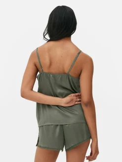 Femme Primark Hauts De Pyjama|Caraco De Pyjama En Satin Et Dentelle à Coordonner