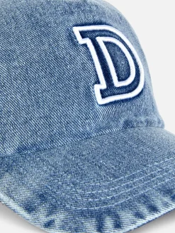 Femme Primark Chapeaux, Gants Et Écharpes|Denim|Casquette De Baseball En Denim Avec Initiale