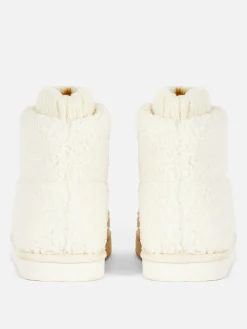 Femme Primark Chaussons|Chaussons Bottines Effet Mouton Retourné