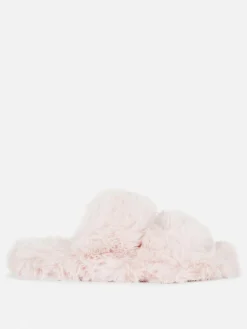 Femme Primark Chaussons|Chaussons Duveteux à Double Bride