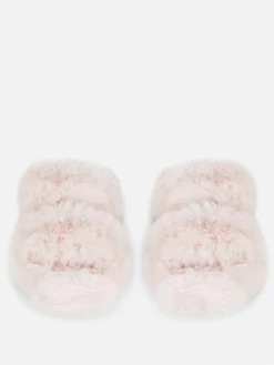 Femme Primark Chaussons|Chaussons Duveteux à Double Bride