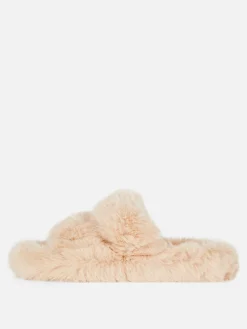 Femme Primark Chaussons|Chaussons Duveteux à Double Bride