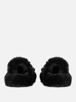 Femme Primark Chaussons|Chaussons Duveteux à Double Bride