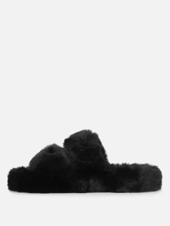 Femme Primark Chaussons|Chaussons Duveteux à Double Bride