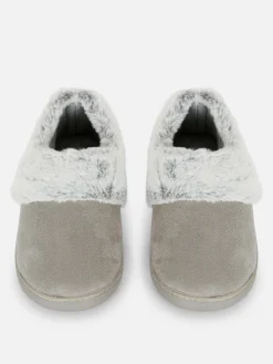 Femme Primark Chaussons|Chaussons Mocassins Doublés En Fausse Fourrure