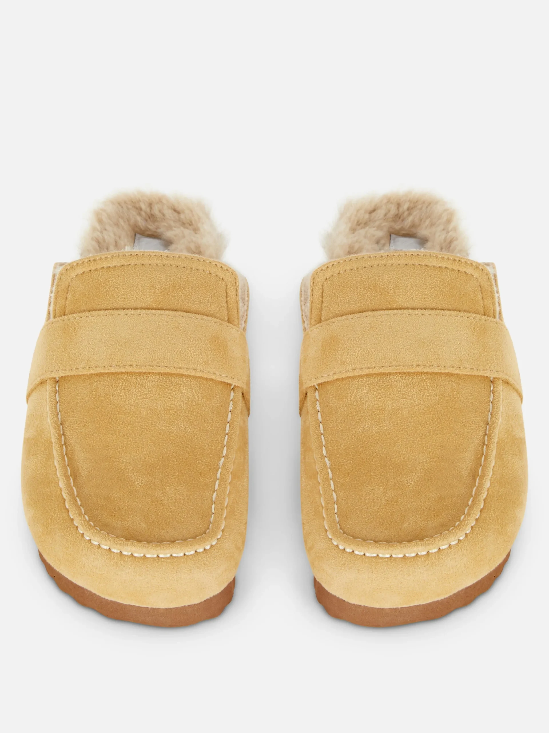 Femme Primark Chaussons|Chaussons Style Mocassins Doublés De Fausse Fourrure