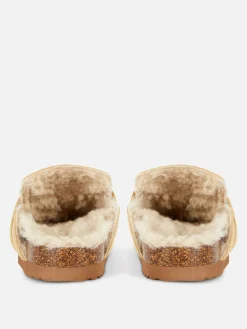 Femme Primark Chaussons|Chaussons Style Mocassins Doublés De Fausse Fourrure