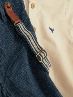 Primark Ensembles Et Tenues|Chemise Boutonnée Et Pantalon Avec Bretelles