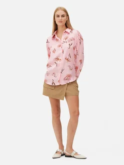 Femme Primark Chemises Et Blouses|Chemise Boutonnée Graphique à Coordonner