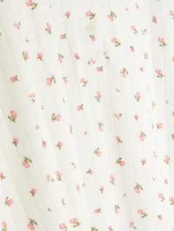 Femme Primark Chemises De Nuit Et Nuisettes|Chemise De Nuit En Maille Pointelle Florale